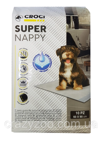 Пелюшки для собак Croci Super Nappy 90х60 см ЦІНА ЗА 1 ШТ C6020953