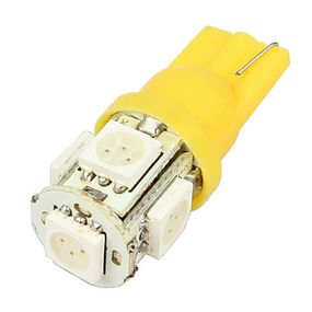 Светодиодная лампа AllLight T10  5 диодов 5050 W2,1x9,5d 12V YELLOW