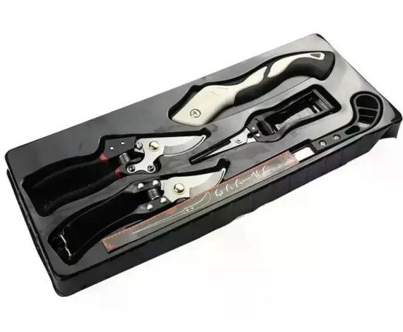 Набір садових інструментів Garden Set SK-5 – секатори, ніж для щеплення, набір для щеплення, інструменти для обрізання дерев і | Зображення 3