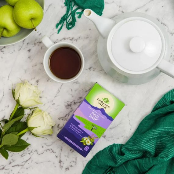 Трав’яний чай Туласі Здоровий сон  25 пакетиків Organic India 801541507580 | Зображення 2