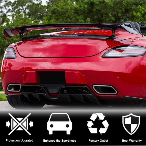 Дифузор заднього бампера (Карбон) для Mercedes SLS C197 2010-2014 рр | Зображення 2