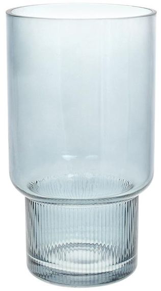 Ваза настольная стеклянная Fuji 25.5х14см light blue