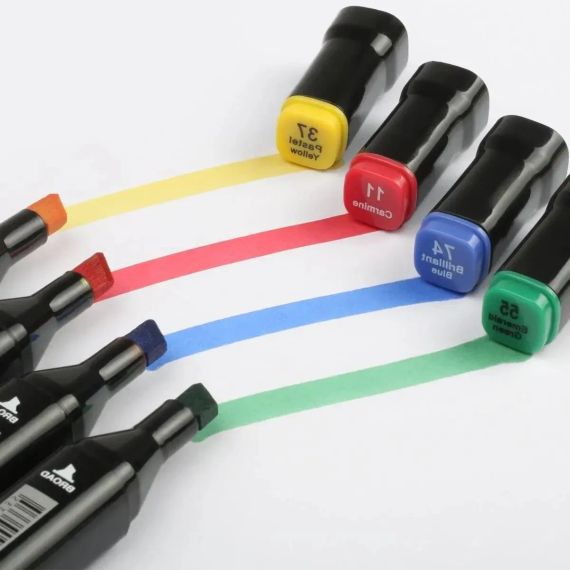 Набор двусторонних скетч-маркеров для рисованияTouch на спиртовой основе | Зображення 1