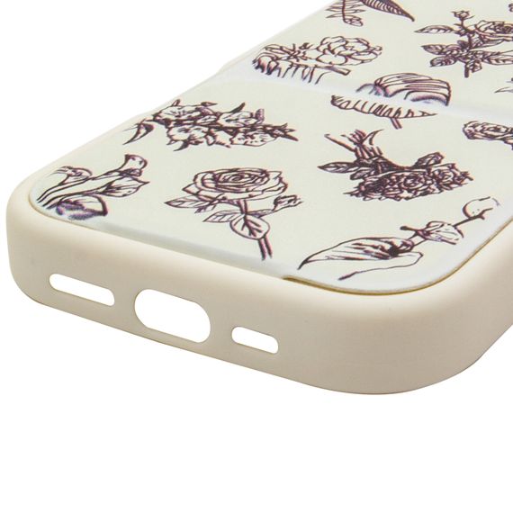 Чохол TPU Panel Stand для Apple iPhone 17 Pro (6.3") Floral Sketch | Зображення 6