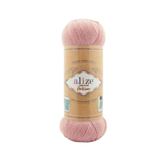 Alize Artisan Superwash, пудра 161