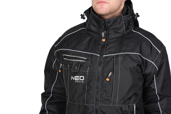 Куртка рабочая NEO Oxford, р. S(48), водостойкая, светоотраж. элем, утеплена, отстег. капюшон (81-570-S) | Зображення 6