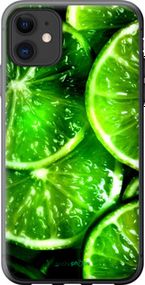 Чохол на iPhone 11 Зелені часточки лимона "852u-1722-2448"