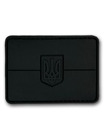 Патч (шеврон) "Прапор" чорний ПВХ
