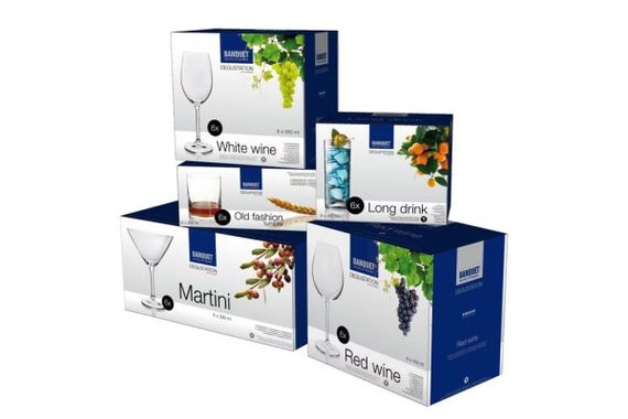 Набір келихів для мартіні Degustation 280ml 6шт | Зображення 1
