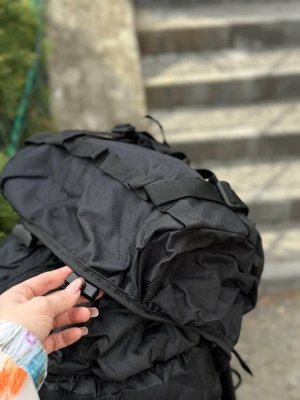 Рюкзак Чорний тактичний Каркасний 80л Black Алюмінієва рама | Зображення 3
