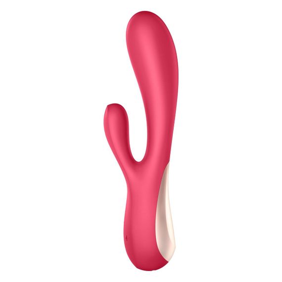 Смарт вібратор-кролик Satisfyer Mono Flex Red, 2 мотори, керування через інтернет Sex Aura | Зображення 1