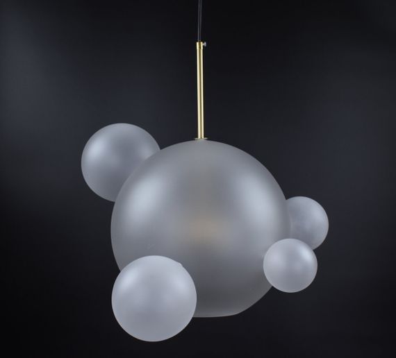 Люстра світлодіодна підвісна LED світильник для квартири на стелю лед 26700 Бронза 50-180х51х51 см. | Зображення 6