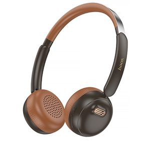 Накладні бездротові навушники Hoco W62 Verso retro Brown