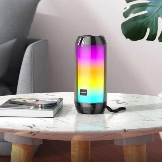 Портативна колонка BOROFONE BR25 Crazy sound colorful luminous BT speaker Black | Зображення 2