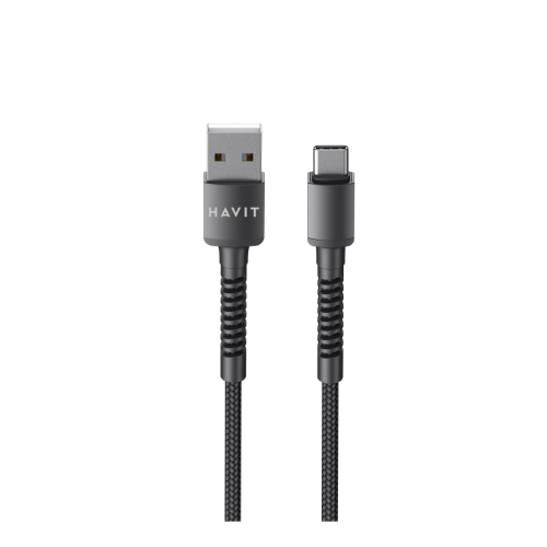 Кабель USB Type-C Havit HV-CB6197 2,1А 1м чорний