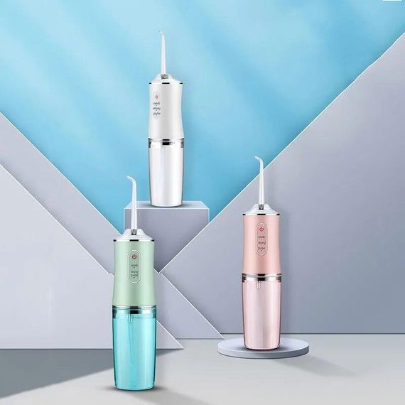 Портативний іригатор для ротової порожнини ORAL IRRIGATOR з насадками ∙ Електричний іригатор – флосер для зубів ∙ USB зарядка | Зображення 2