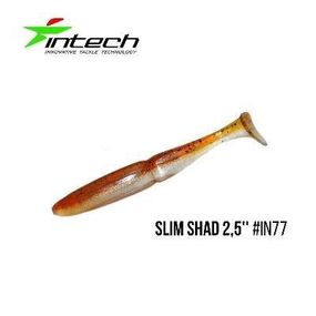 Силиконовая приманка, Съедобный силикон Intech Интеч Slim Shad 2,5"12 шт IN77