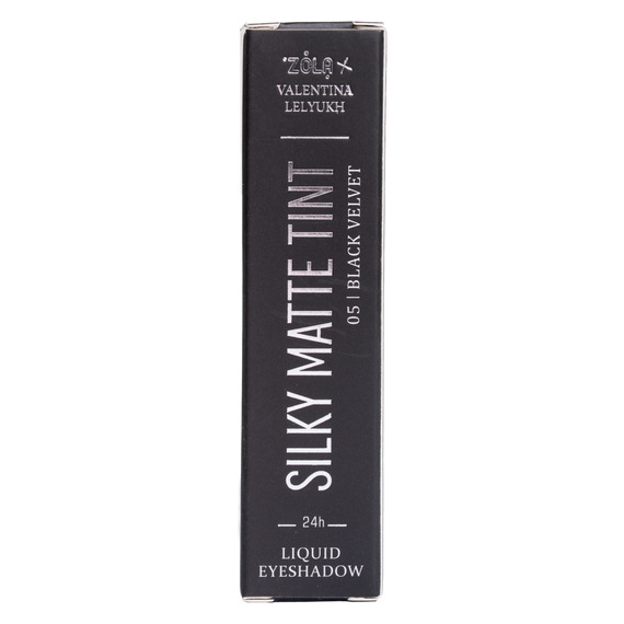 Рідкі тіні для повік ZOLA x Valentina Lelyukh Silky Matte Tint - 05 Black Velvet (3.2 g)