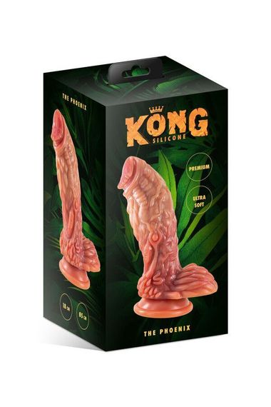 Фэнтезийный фаллоимитатор Kong Silicone The Phoenix | Зображення 1