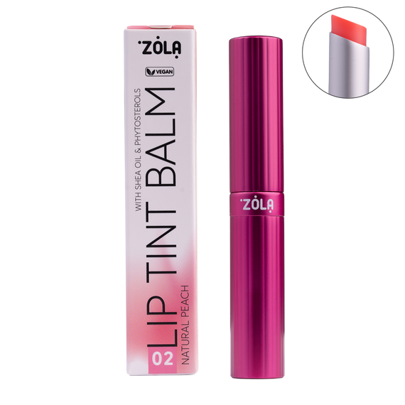 Бальзам для губ ZOLA Lip Tint Balm - 02 Peach Natural (3 г)