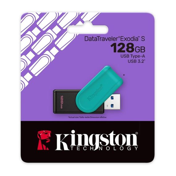 Flash Drive Kingston DTXS 128GB USB 3.2 Gen 1 DataTraveler Exodia S | Зображення 2
