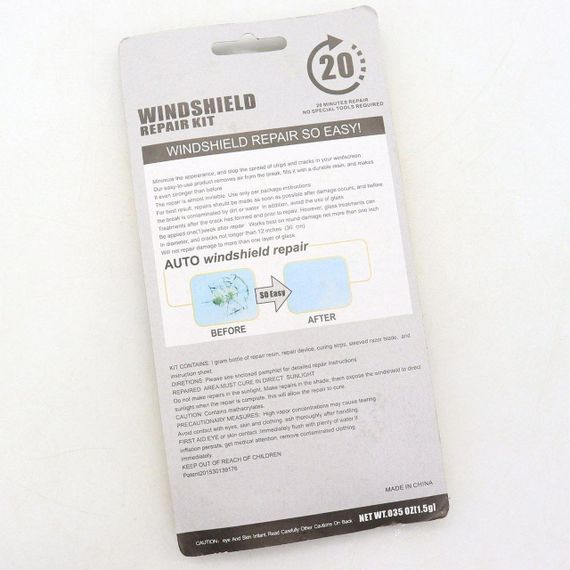 Набір для ремонту лобового скла Windshield / Ремонтний комплект для тріщин та сколів на лобовому склі | Зображення 8
