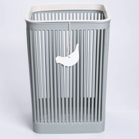 Кошик для сміття пластиковий в офіс для паперу 22×22×30 (см) кошик під сміття 8 (л) відро для сміття Зелений HP-45-9GR