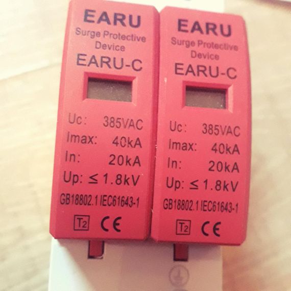 ЗІП AC 2P до 40ka 385V Eeru пристрій захисту від імпульсних перенапруг | Зображення 5