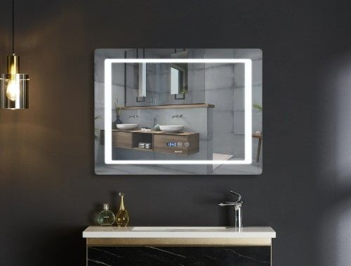 Дзеркало Mixxus Style MR03-80x60 (годинник, LED-підсвічування, антизапотівання) (MI6005) | Зображення 3