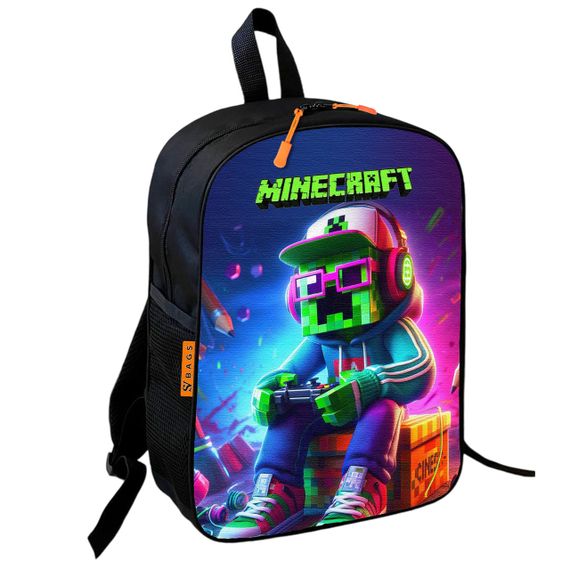Рюкзак школьный Minecraft – Крипер в очках с джойстиком, 36×27 см для мальчиков (01748)