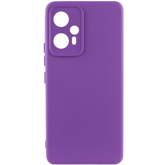 Чехол Silicone Cover Lakshmi Full Camera (A) для Xiaomi Redmi Note 12T Pro Фиолетовый / Purple