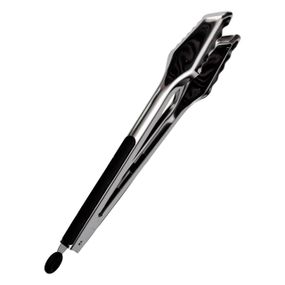 Щипці кухонні металеві 34×4.5 (см) кулінарні щипці для м'яса, риби, гриля кухарські щипці HP-8-66