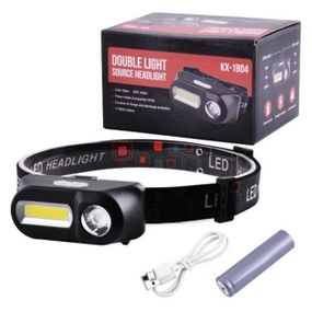 Ліхтар налобний 1804-XPE+COB CA-536 на акумуляторі