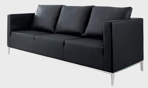 Трехмесный диван Snite Sleek Черный Экокожа SLEEK_9655_M3_MC_0201