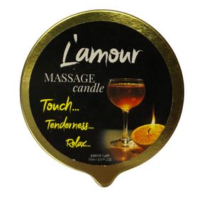 Масажна свічка L'amour Aperol золота, 70 мл sexstyle