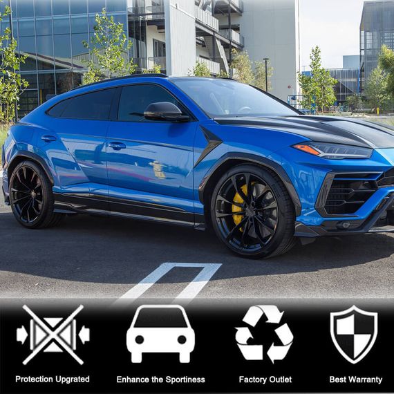 Накладки на арки (Сухий карбон) для Lamborghini Urus 2018- рр | Зображення 2