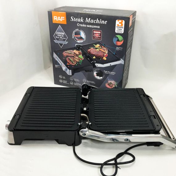 Контактний притискний гриль RAF R.238 з антипригарним покриттям 2200 Вт | Зображення 7