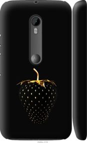 Чохол на Motorola Moto G3 Чорна полуниця "3585m-318-24368"