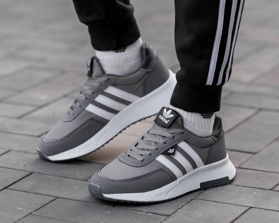 Adidas Retropy F2 Dark Grey адідас ретропі ф2 темно сірі адіки кроссовки адидас ретропи | Зображення 5