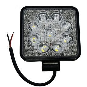 Світлодіодна Фара D2, додаткова фара LED 27W 9 LED 12/24V (110х120х50мм)