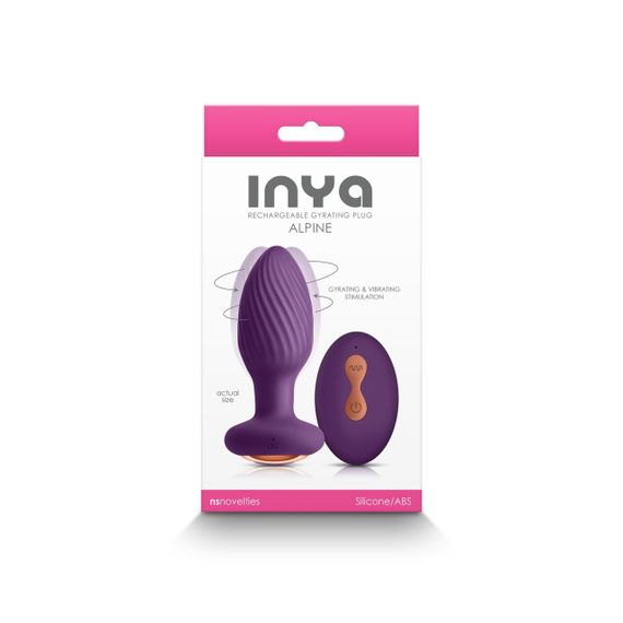 Анальна пробка із вібрацією NS Novelties INYA — Alpine — Purple Sex Aura | Зображення 2