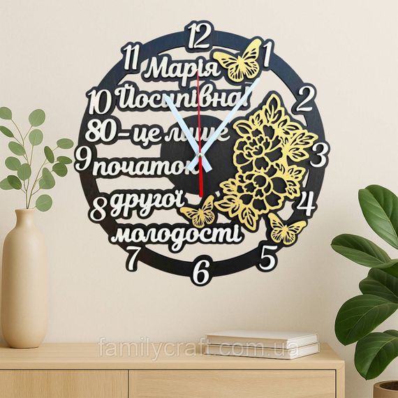 Настенные часы для мамы Оригинальный подарок Декор для дома