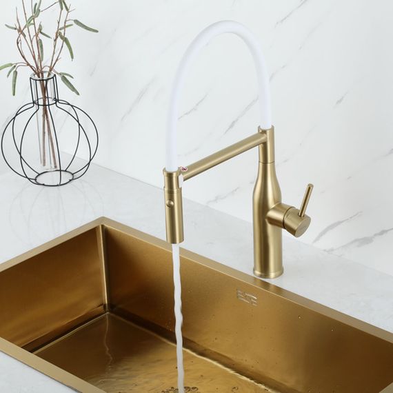 Змішувач для кухні Gappo з гнучким виливом G4098-23 | Зображення 1