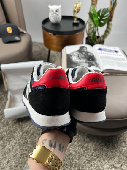 Мужские кроссовки  Armani Exchange Black White Navy весна / лето / осень A3140 42 26 | Зображення 4