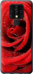 Чехол на Tecno Camon 16 SE CE7j Красная роза "529u-2398-17620"