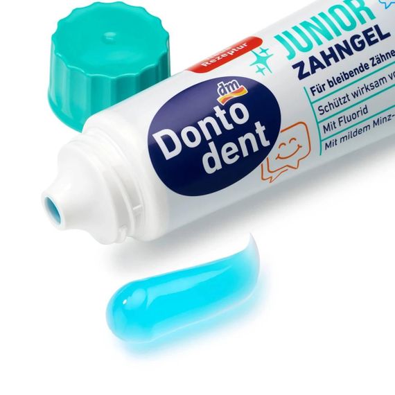 Зубна паста дитяча від 6 років Dontodent JUNIOR, 100 мл., Німеччина | Зображення 1