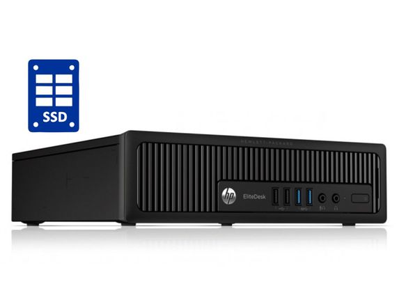 Неттоп Б-клас HP EliteDesk 800 G1 USFF / Intel Core i3-4150 (2 (4) ядра по 3.5 GHz) / 4 GB DDR3 / 120 GB SSD / Intel HD Graphics 4400 б/в