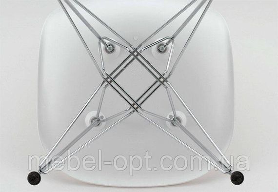 Стілець Eames DSR Chair червоний пластик, хромовані ноги, дизайн Charles & Ray Eames | Зображення 6