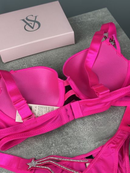 Комплект Victoria's Secret Starstruck Shine Strap Push-Up Bra неоновий kk8072 | Зображення 2