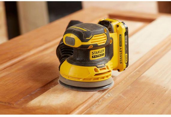 Шліфмашина ексцентрикова акумуляторна безщіткова STANLEY FATMAX SFMCW220D1S | Зображення 1
